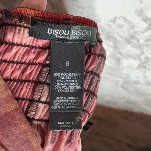 Bisou Bisou Red and Orange Maxi Dress - Picture 5 of 5